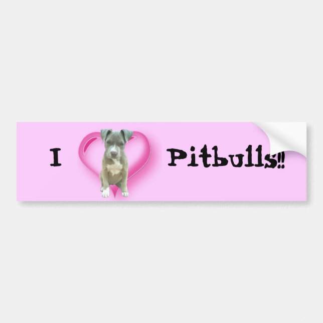Pitbul valpbildekal bildekal (Framsidan)