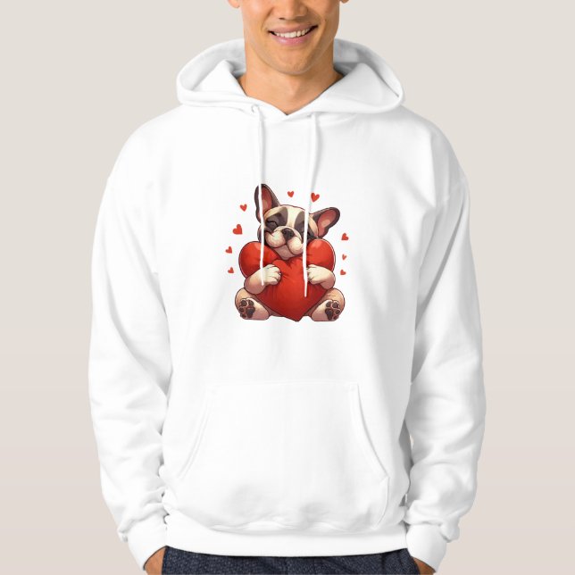 Pitbull Alla hjärtansdagspresenter Hoodie (Framsida)