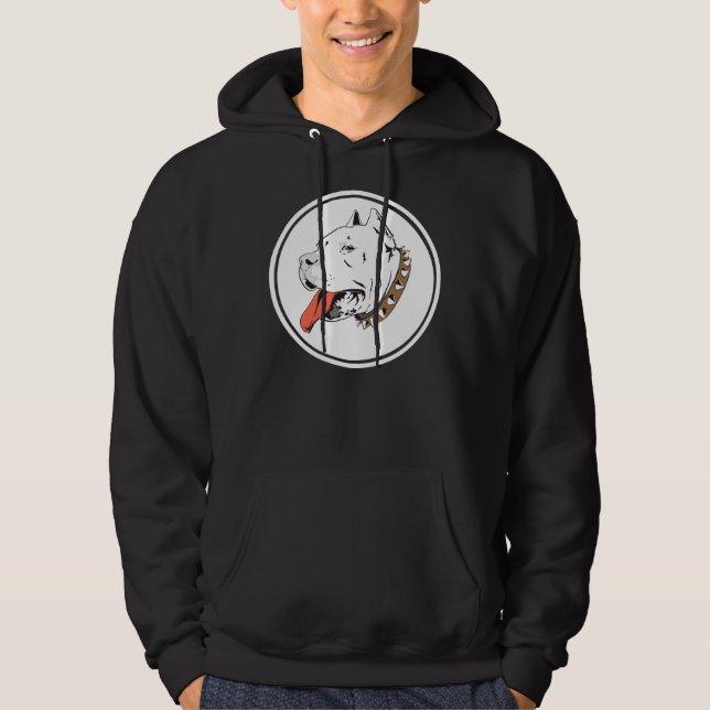 Pitbull Älskare 75 Hoodie (Framsida)