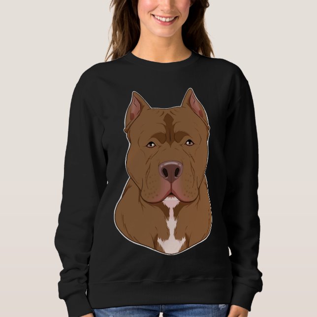 Pitbull Älskare I Hund älskare I Pitbull T Shirt (Framsida)