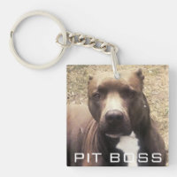Pitbull älsklings- foto skräddarsy akryl Keychain