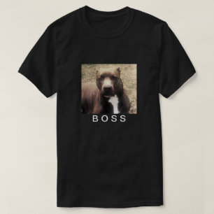 Pitbull älsklings- foto skräddarsy manar T-tröj T Shirt