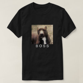 Pitbull älsklings- foto skräddarsy manar T-tröja T Shirt