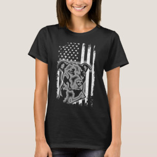 Pitbull American Flagga Usa Patriotic Pit Bull Dog T Shirt