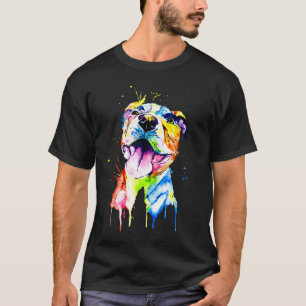 Pitbull Artistic Rolig hund Breed - Pitbull T-Shir T Shirt