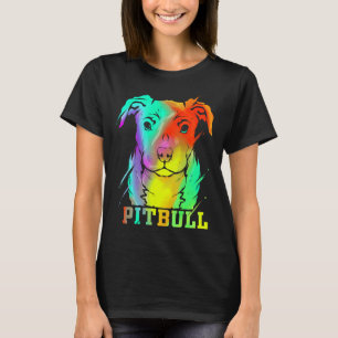 Pitbull Artwork Pit Bull Dog Älskare T Shirt