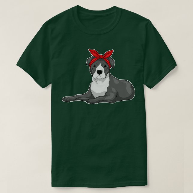 Pitbull Bandana T Shirt (Design framsida)