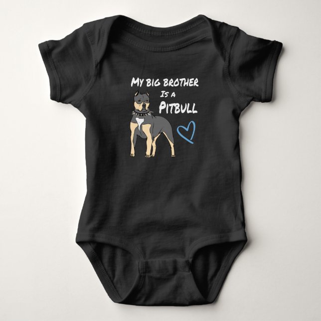 Pitbull-Barnkläder T Shirt (Framsida)