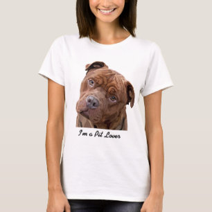 Pitbull "Benz" av staket för Fido gåvaobjekt T-shirt