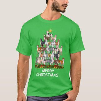 Pitbull Christmasree God jul vän T Shirt