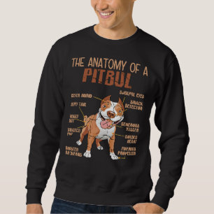 Pitbull citattecken Pitbull Collar-citattecken, Hu Lång Ärmad Tröja