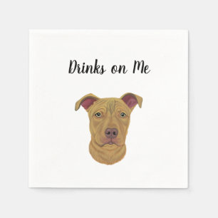 Pitbull Cocktail Napkins Pappersservett