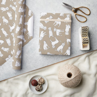 Pitbull Confetti tan taupe roll Presentpapper