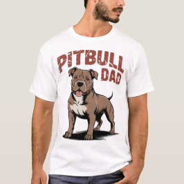 Pitbull Dad T Shirt