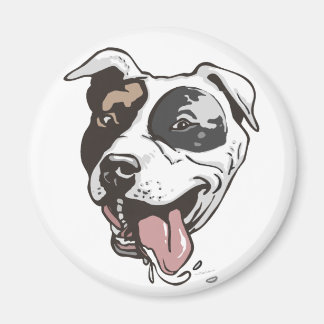 Pitbull-design av Mudge Studios Magnet