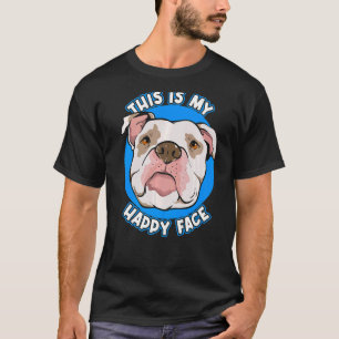 Pitbull Det här är min Pitbulls-citat för Lycklig T Shirt