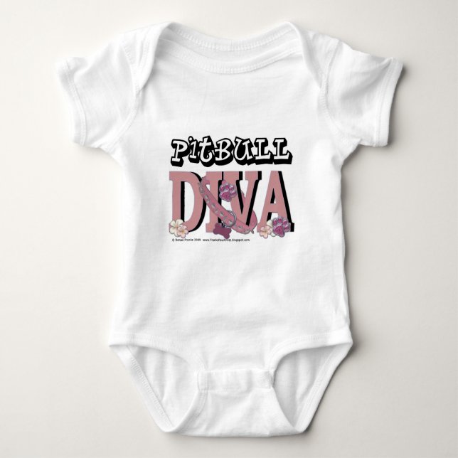 Pitbull DIVA T-shirt (Framsida)