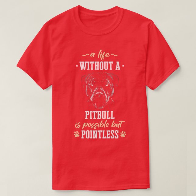 Pitbull Dog American Pit Bull Premium T-Shirt Copy (Design framsida)