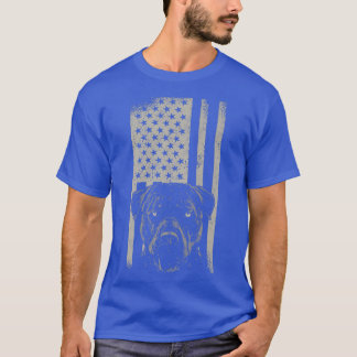 Pitbull Dog American Pit Bull USA Flag Premium T-S T Shirt