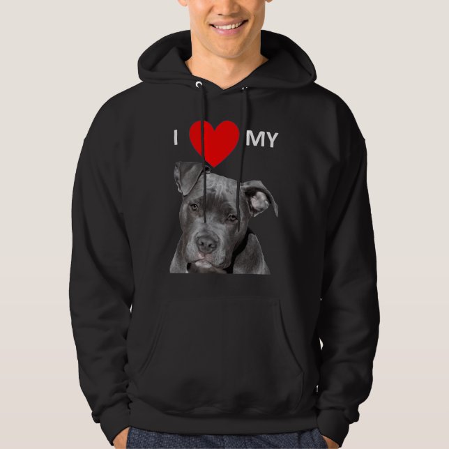 Pitbull Doglover Hoodie (Framsida)