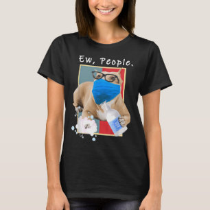 Pitbull Ew People Hund vid Ansikte Mask Hund Mamma T Shirt