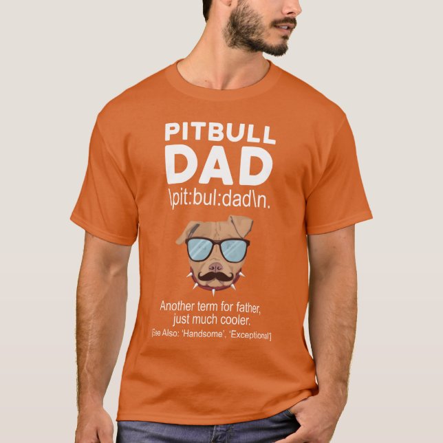 Pitbull Far-vänner T Shirt (Framsida)