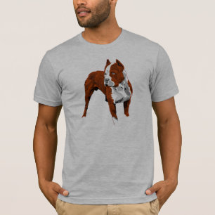 Pitbull färgt-skjorta t-shirt