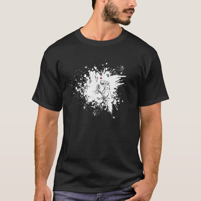 Pitbull Funny Pitbull Hund älskare T Shirt (Framsida)