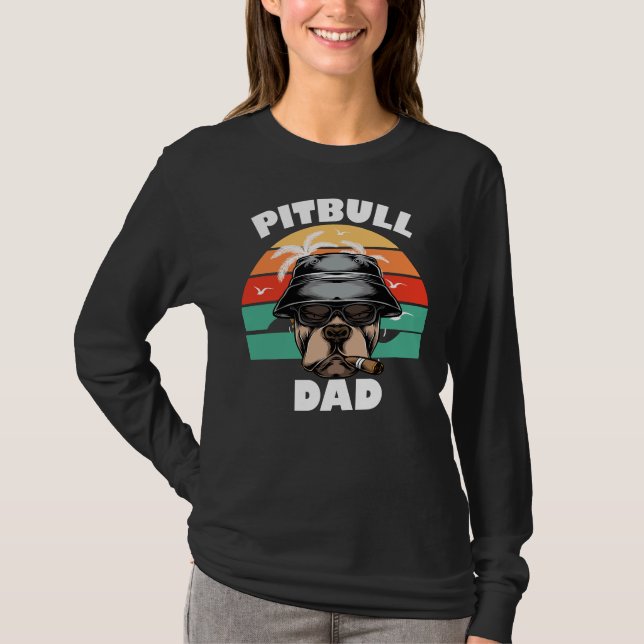 Pitbull Funny T Shirt (Framsida)