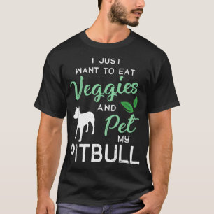 Pitbull Funny Vegan Hund älskare Owner Julafton Bi T Shirt