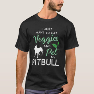 Pitbull Funny Vegan Hund älskare Owner Julafton Bi T Shirt