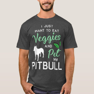Pitbull Funny Vegan Hund älskare Owner Julafton Bi T Shirt