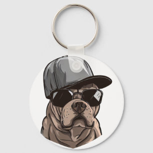 Pitbull Gangster Nyckelring