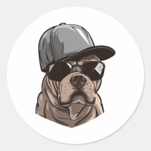 Pitbull Gangster Runt Klistermärke