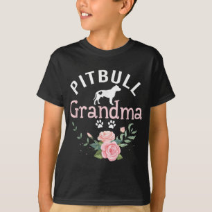Pitbull Grandma Gifts Womens Mamma Pitbull Hund äl T Shirt