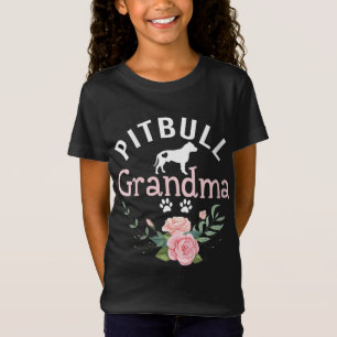 Pitbull Grandma Gifts Womens Mamma Pitbull Hund äl T Shirt