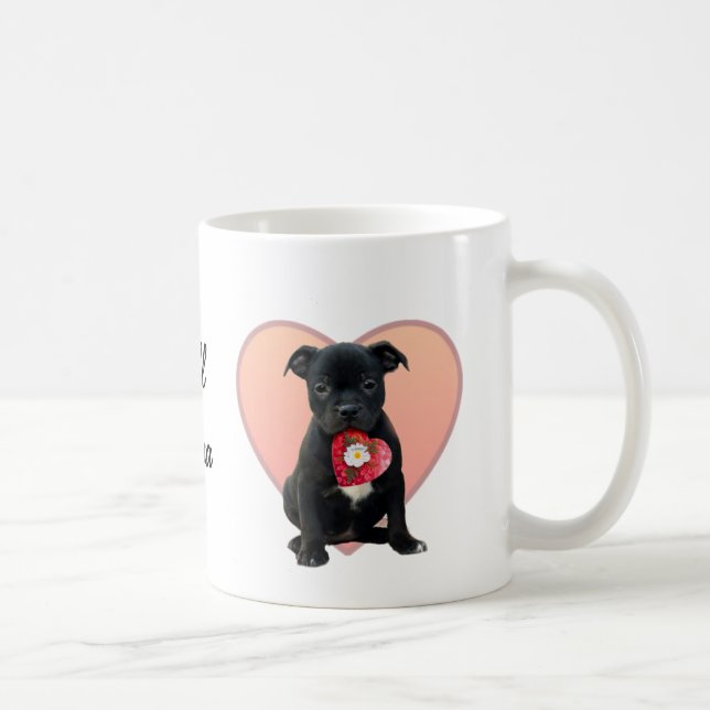 Pitbull granmdamugg kaffemugg (Höger)