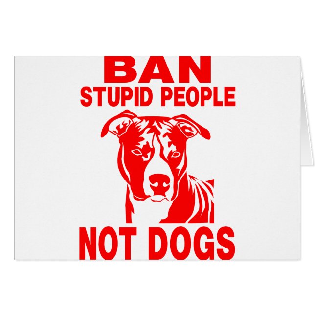 PITBULL HÄLSNINGSKORT (Framsidan Horizontal)