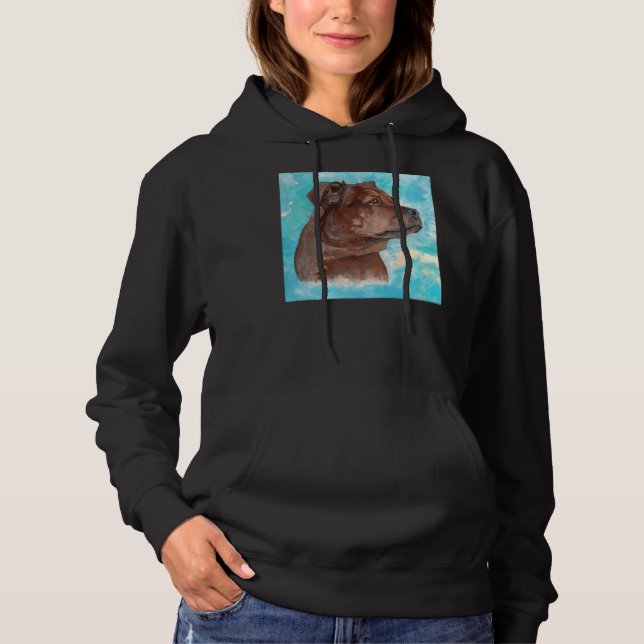 Pitbull Hund 1 T Shirt (Framsida)