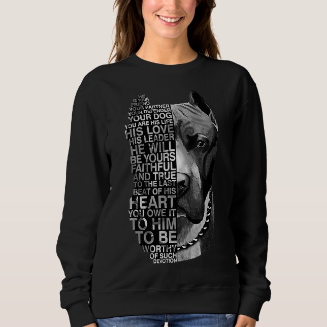 Pitbull Hund 29 T Shirt (Framsida)