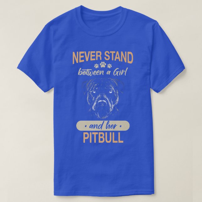 Pitbull Hund American Pit Bull T Shirt (Design framsida)