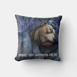 Pitbull Hund Angel Sympathy Loss Condolence Kudde