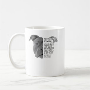 Pitbull-Hund att han är din vän din partner Kaffemugg