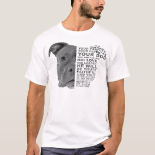 Pitbull-Hund att han är din vän din partner T Shirt