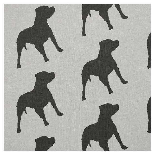 Pitbull Hund Fabric Tyg (Provkarta)