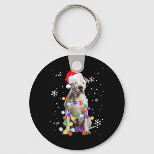 Pitbull Hund Glad Dogmer Santa Pitbull Jul T Nyckelring