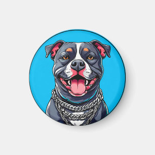 Pitbull hund magnet