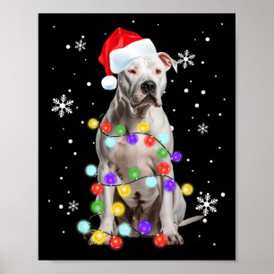 Pitbull Hund Merry Dogmas Santa Pitbull jul T Poster