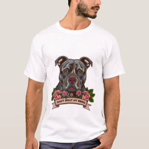 Pitbull Hund Pappa Rädda Min Ras Räddning T Shirt