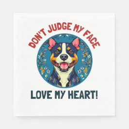 Pitbull hund pappersservett